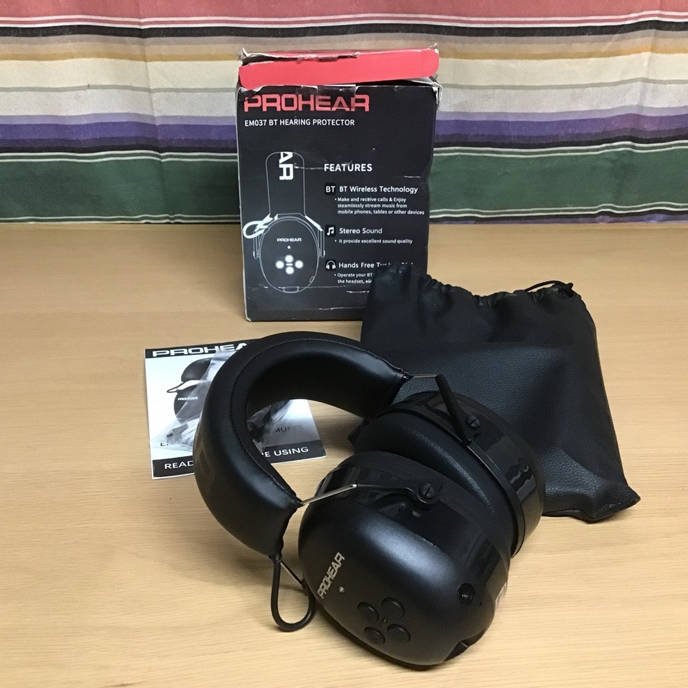 ProHear EM037 Bluetooth Hearing Protector Ear Muffs Noise Reduction – New